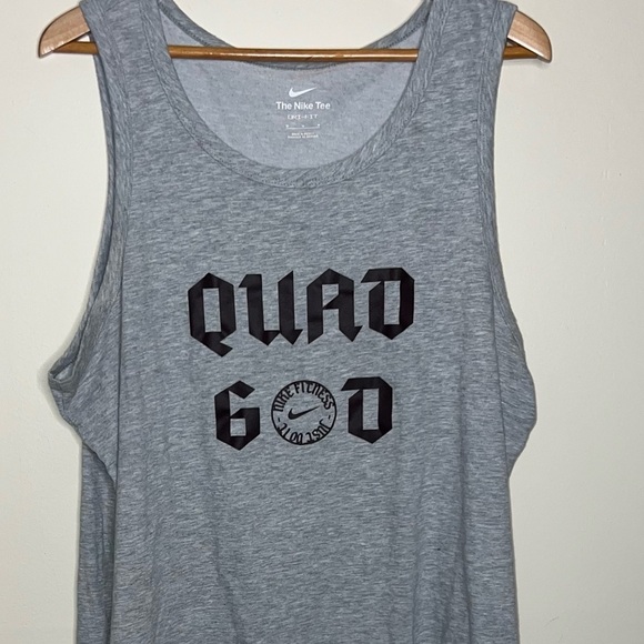 Nike Men's Dri-FIT Training Tank Top Quad God Gray Size Medium - Picture 6 of 7